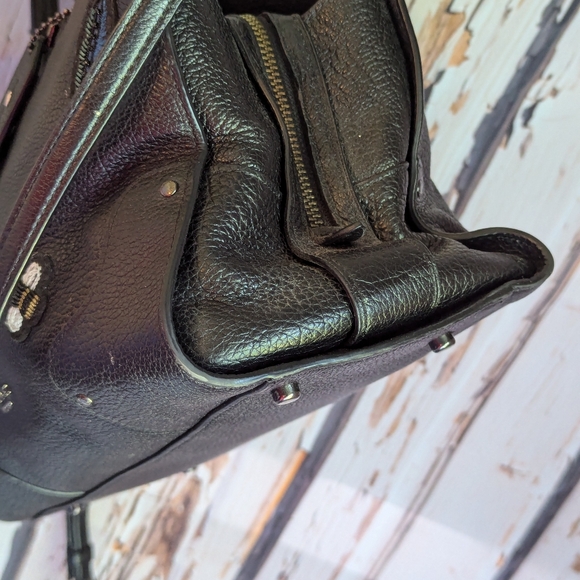 Coach Black Satchel with Vibrant Accents - Picture 14 of 16
